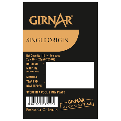 Girnar Single Origin Black Tea Bags - Darjeeling Tea - Distacart