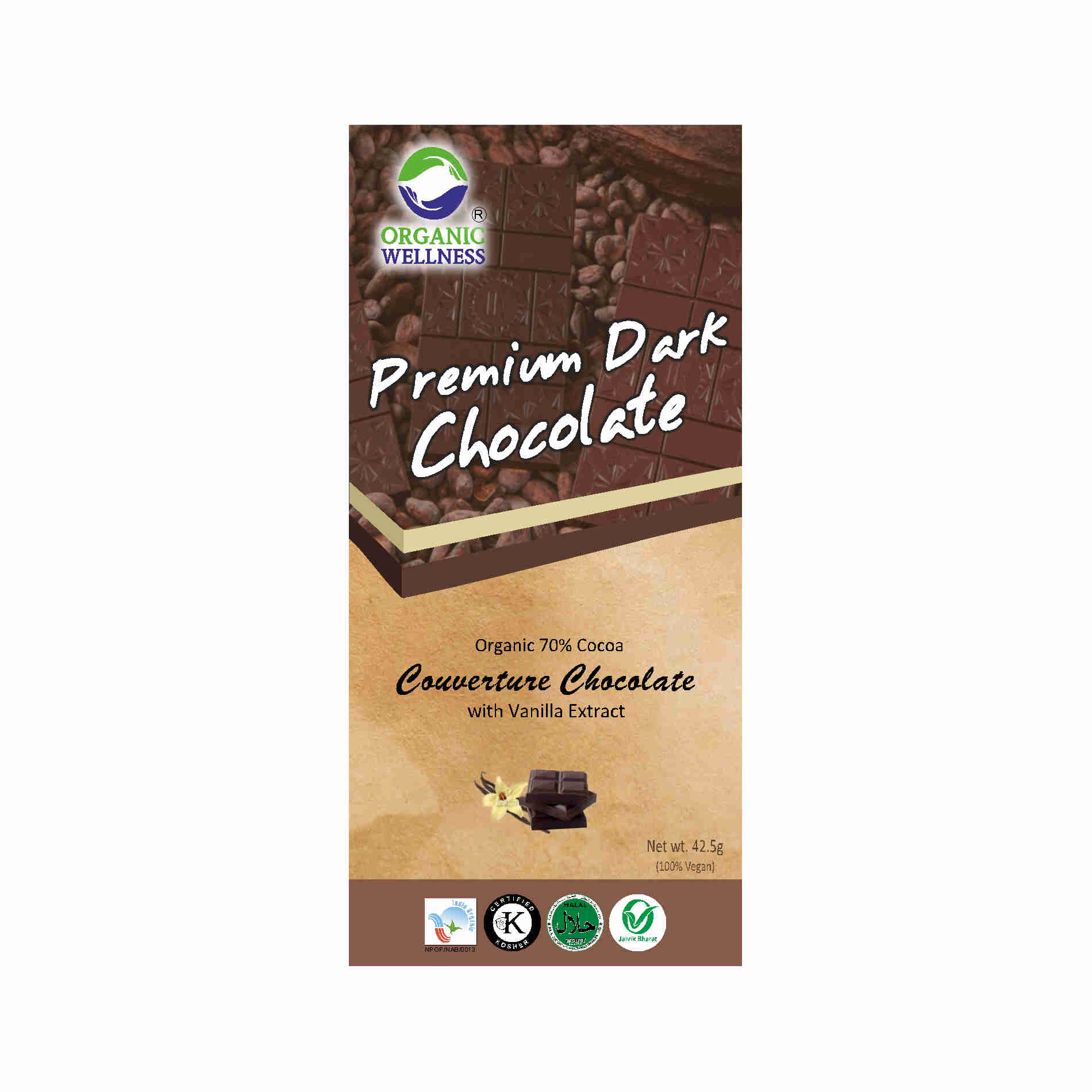 Organic Wellness Ow'zeal Premium Dark Chocolate - Distacart