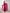 Lorenvalley Women Pure Soft Faux Georgette Colorful Padding Anarkali Kurta Pant With Dupatta Set - Darkpink