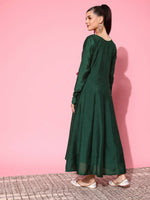 Thumbnail for Ahalyaa Women's Traditional wear Ethnic Dress - Green - Distacart