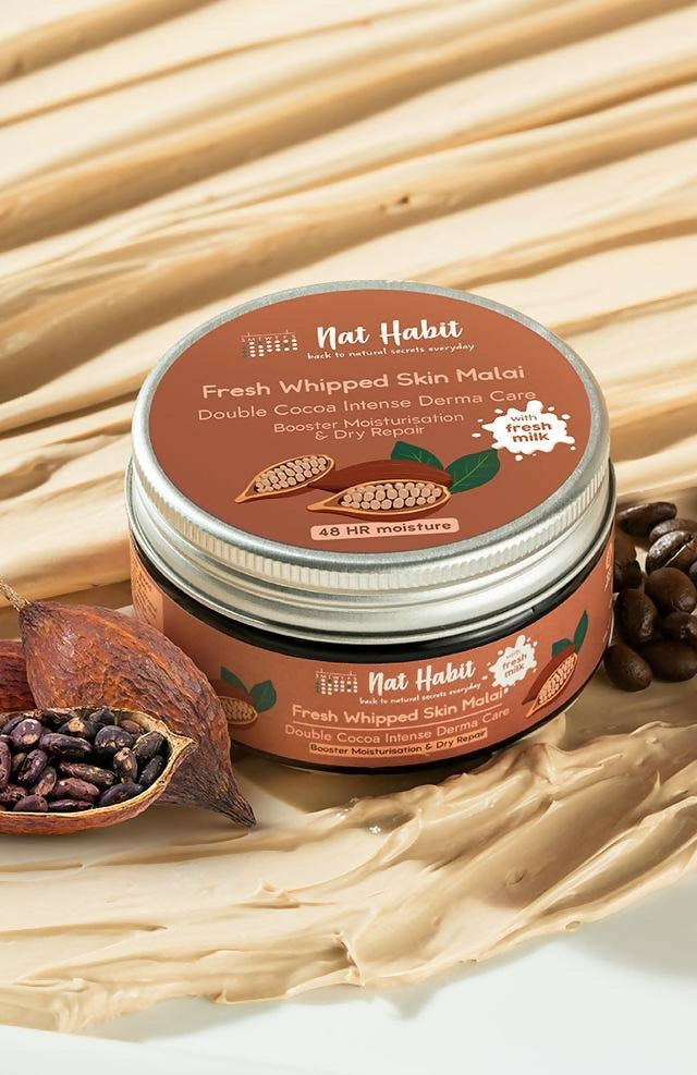 Nat Habit Double Cocoa Intense DermaCare Fresh Whipped Skin Malai - Distacart