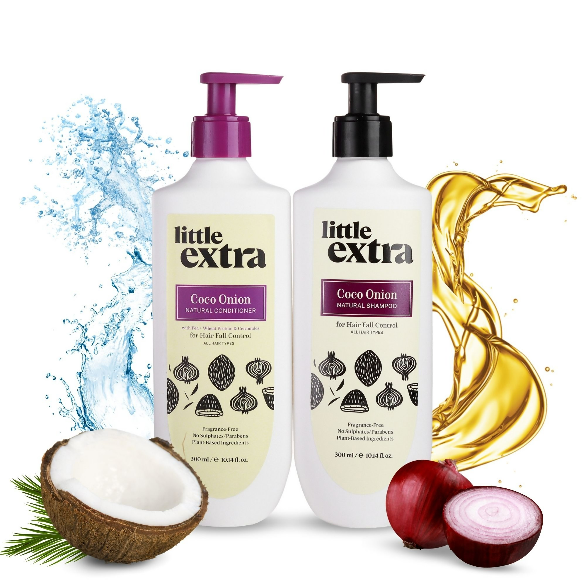 Little Extra Shampoo & Conditioner For Hair Fall Control - Distacart