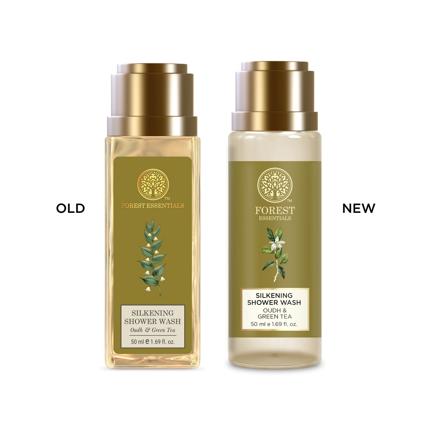 Forest Essentials Travel Size Silkening Shower Wash Oudh & Green Tea - Distacart