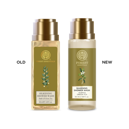 Forest Essentials Travel Size Silkening Shower Wash Oudh & Green Tea - Distacart