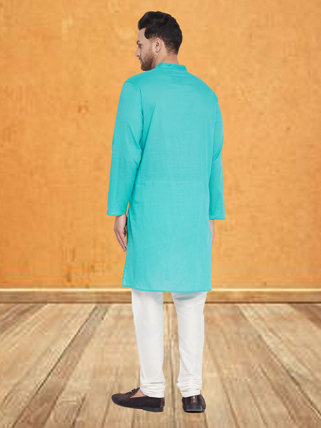 Even Apparels Men's Pure Cotton Green Kurta - Distacart