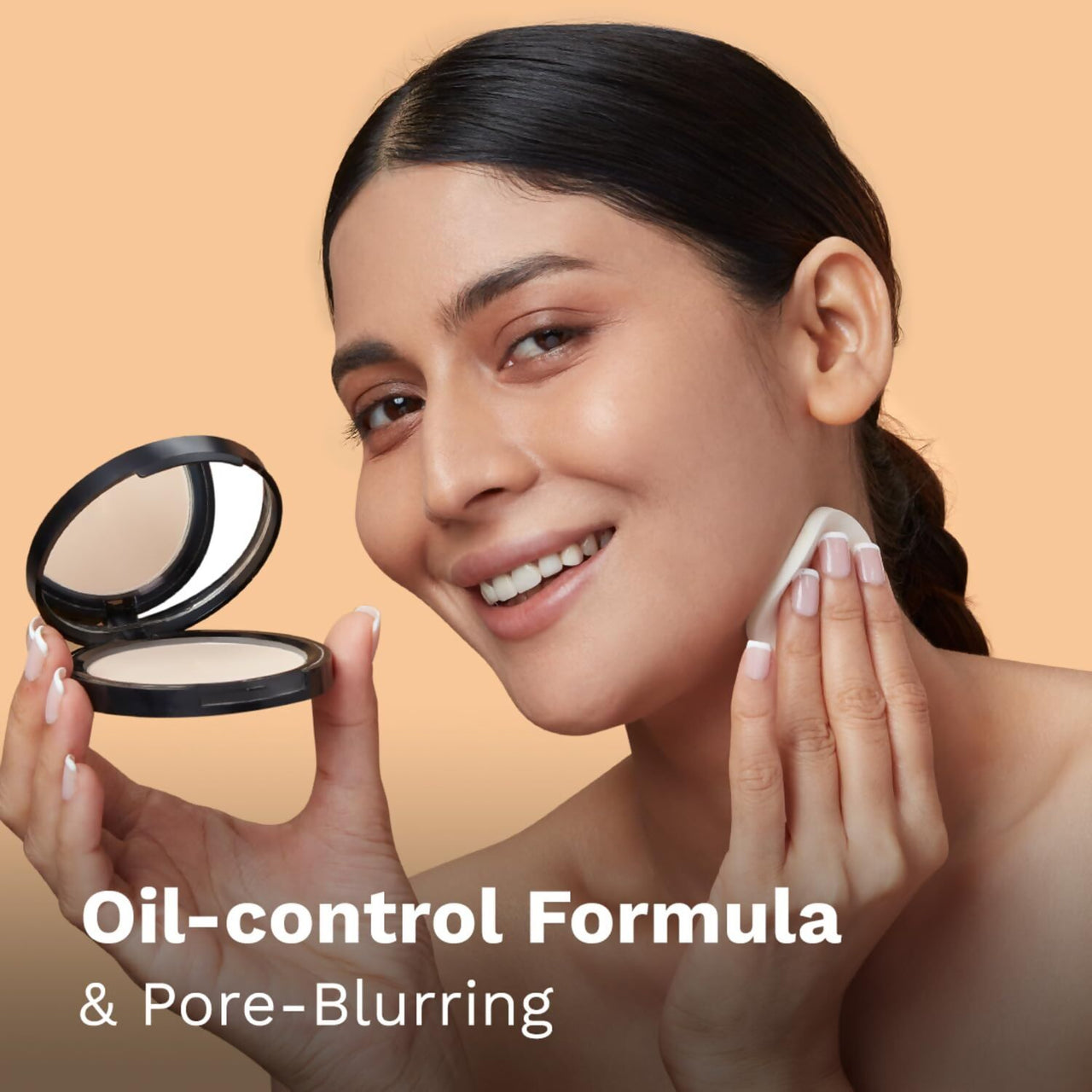 Buy Pilgrim Classic Nude Matte Finish Compact Powder Absorbs Oil