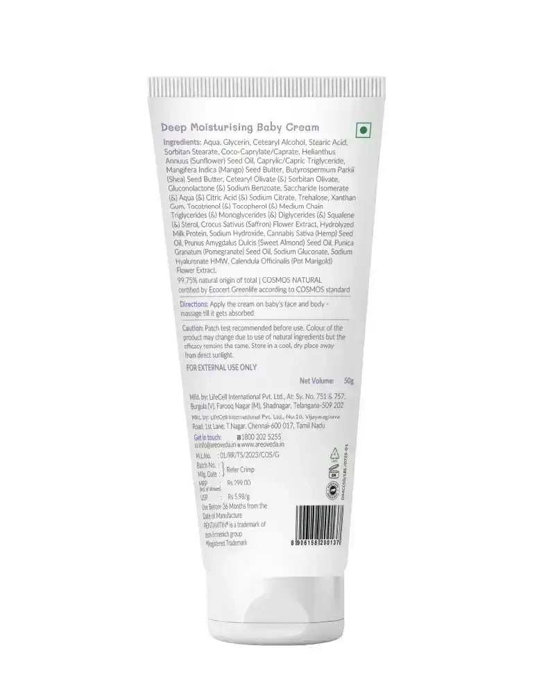 AreoVeda Deep Moisturising Baby Cream - Distacart