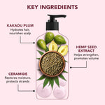 Thumbnail for Defrizz & Hydrate Shampoo with Hemp Seed Extract & Ceramide - Distacart