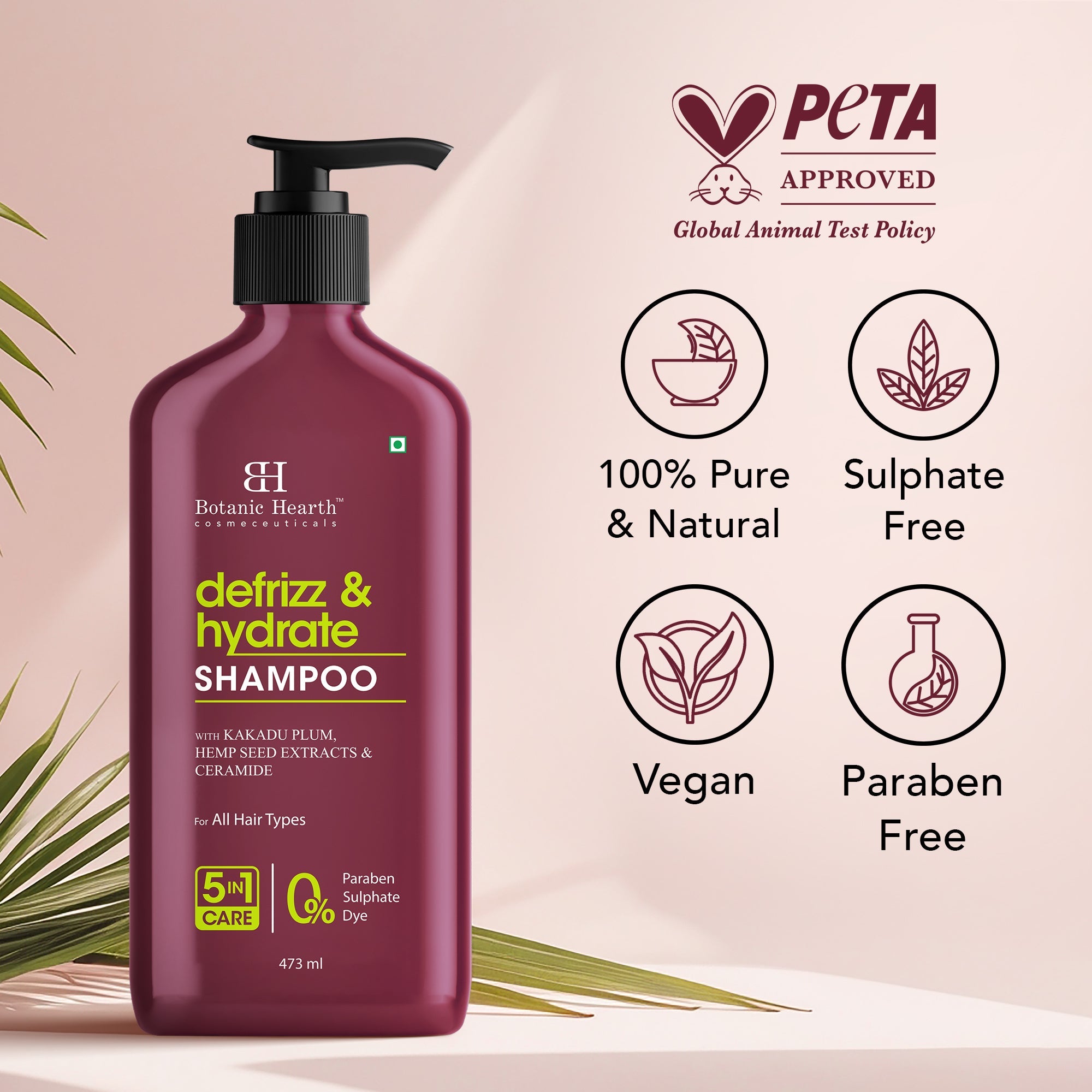 Defrizz & Hydrate Shampoo with Hemp Seed Extract & Ceramide - Distacart