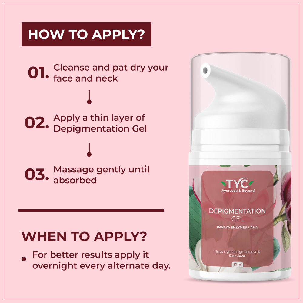 TYC Depigmentation Gel with 4% AHA For Men and Women - Dista