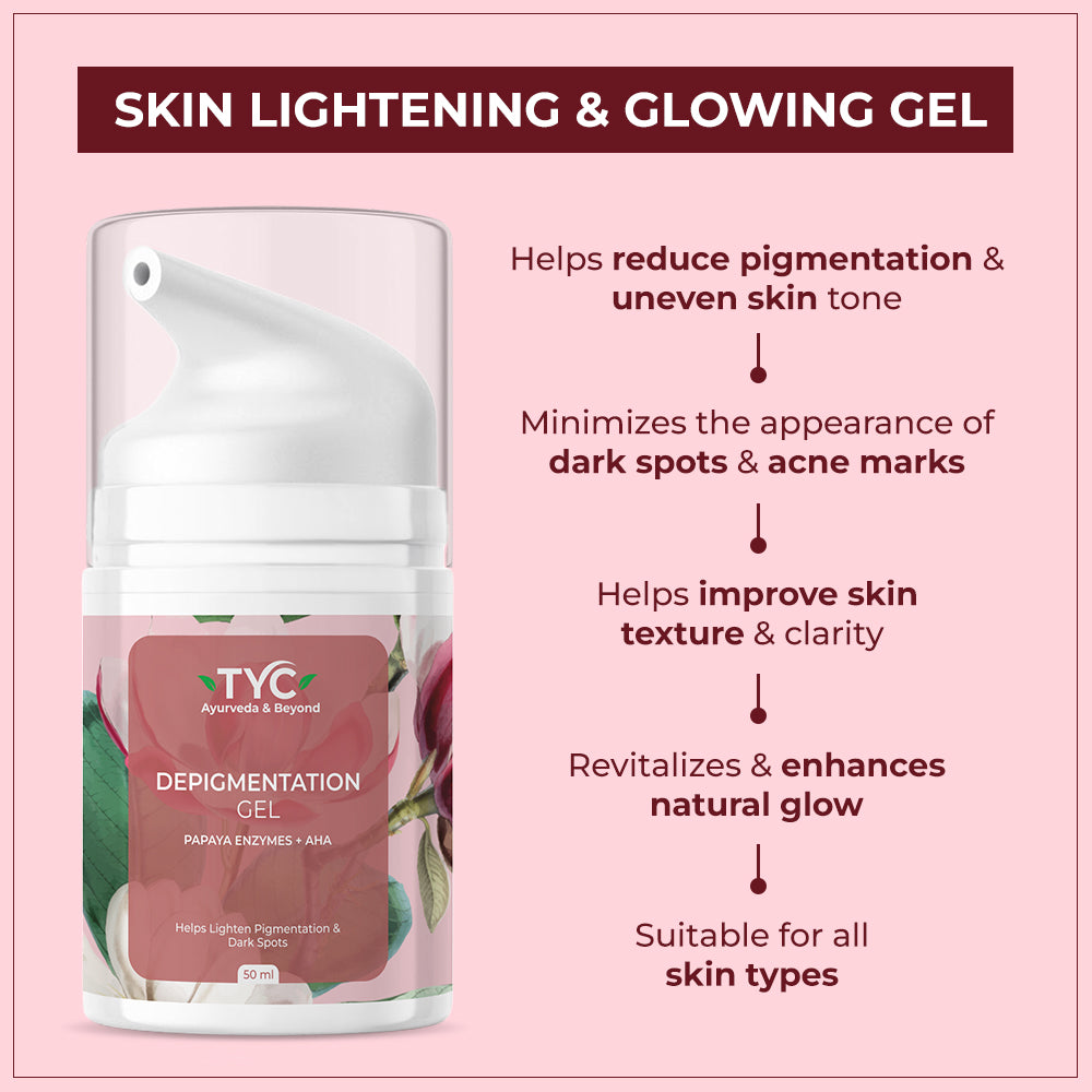 TYC Depigmentation Gel with 4% AHA For Men and Women - Dista