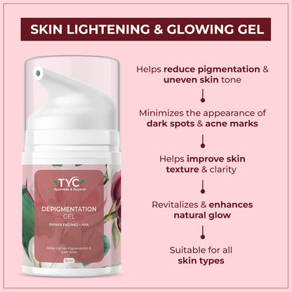 TYC Depigmentation Gel with 4% AHA For Men and Women - Dista