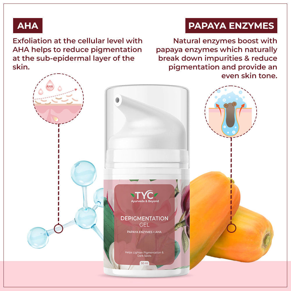 TYC Depigmentation Gel with 4% AHA For Men and Women - Dista