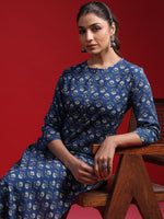 Thumbnail for Indo Era Women Geometric Printed Thread Work Kurta