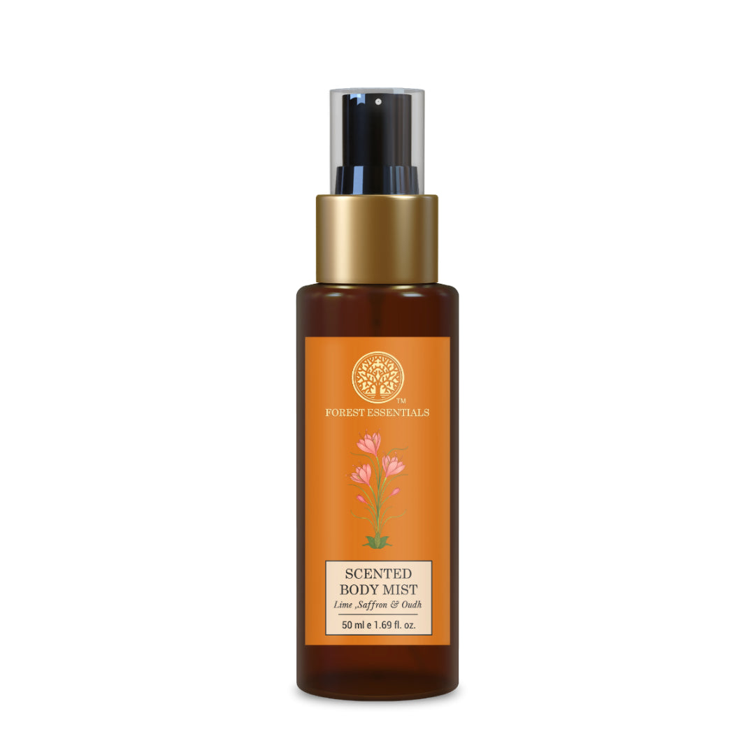 Forest Essentials Scented Body Mist Lime Saffron & Oudh - Distacart