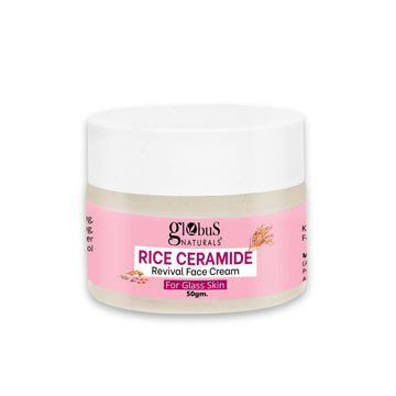 Globus Naturals Rice Ceramide Revival Face Cream, For Korean Glass Skin - Distacart