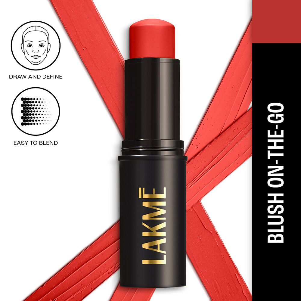 Lakme Facelift MultiSlayer Blush Stick - Cherry Bomb - Distacart
