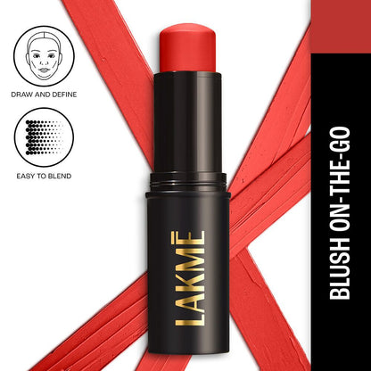 Lakme Facelift MultiSlayer Blush Stick - Cherry Bomb - Distacart