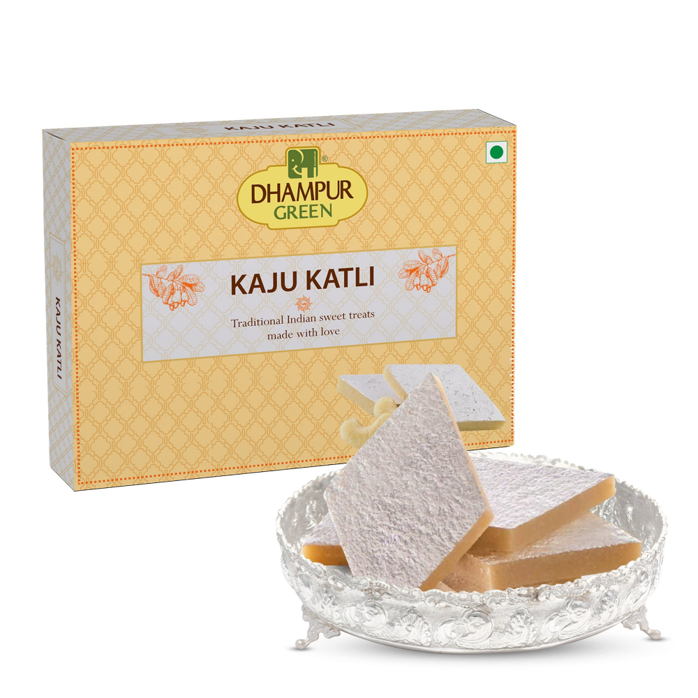 Dhampur Green Kaju Katli - Distacart
