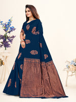 Thumbnail for Vedant Vastram Litchi Silk Designer Banarasi Saree - Morpich Morpich - Distacart