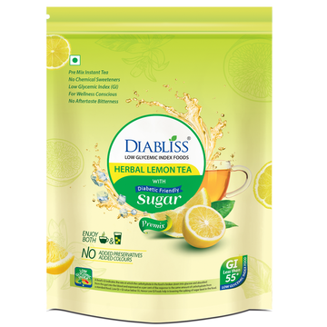 Diabliss Herbal Lemon Tea With Diabetic Friendly Sugar - Distacart