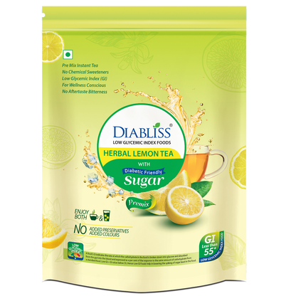 Diabliss Herbal Lemon Tea With Diabetic Friendly Sugar - Distacart