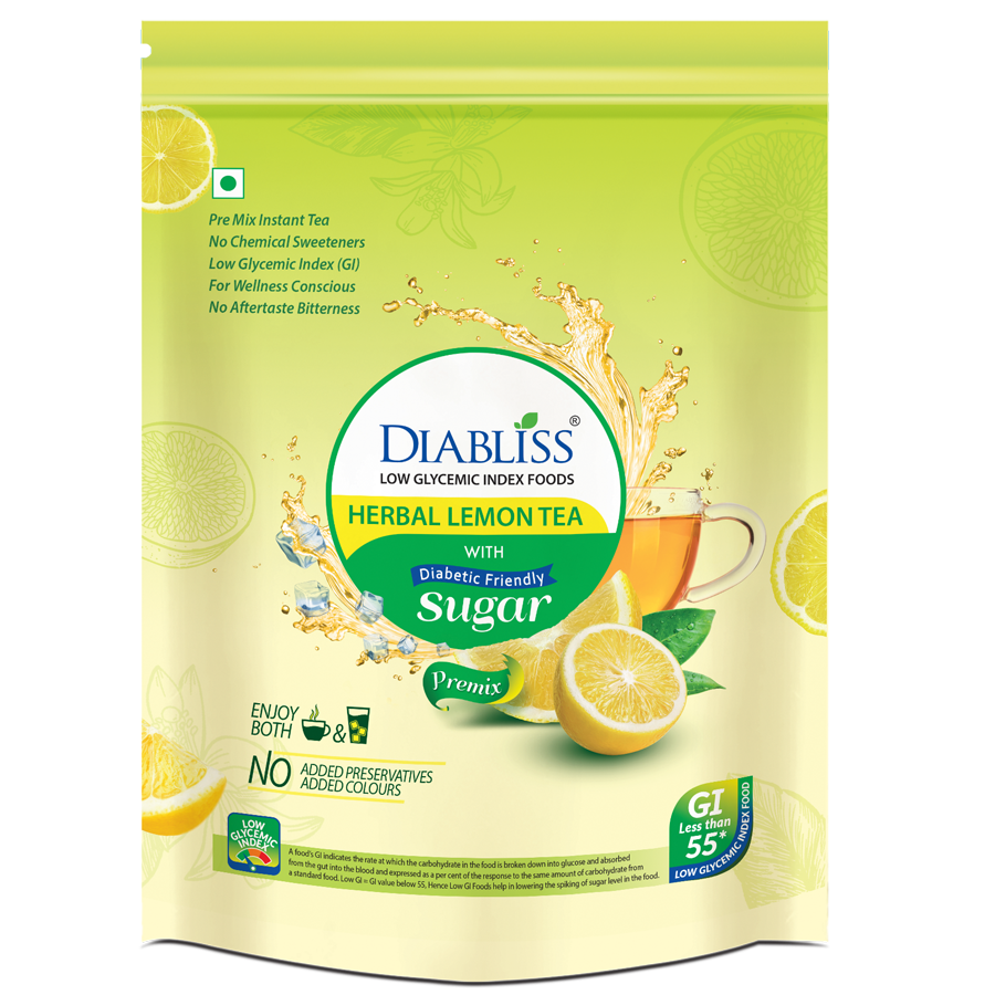Diabliss Herbal Lemon Tea With Diabetic Friendly Sugar - Distacart