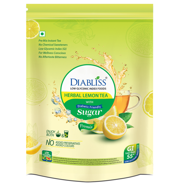 Diabliss Herbal Lemon Tea With Diabetic Friendly Sugar - Distacart