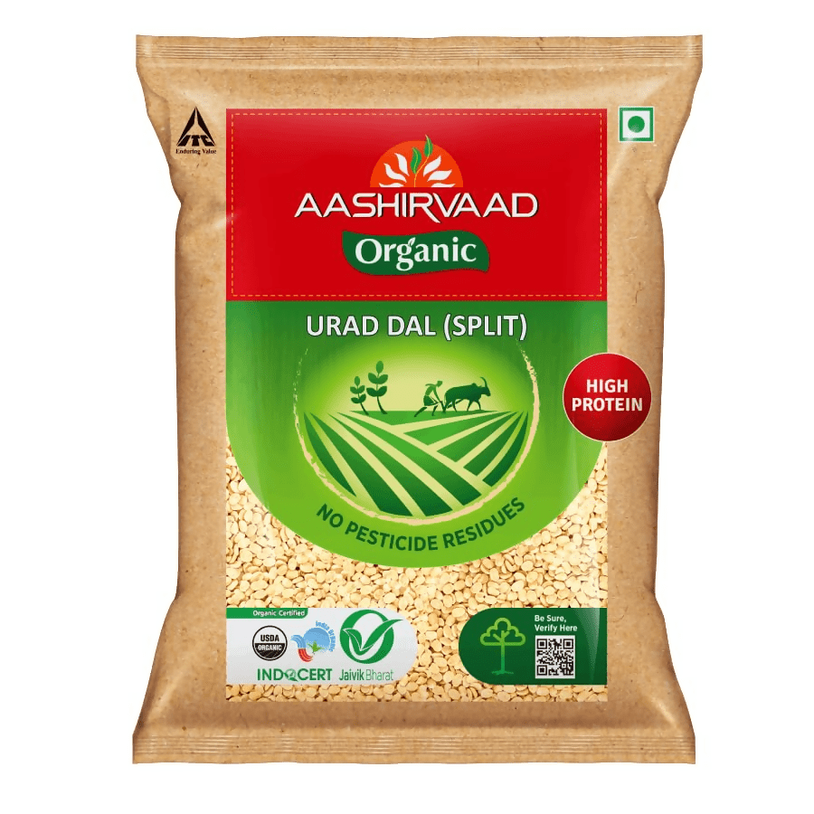 Aashirvaad Organic Urad Dal (Split) - Distacart