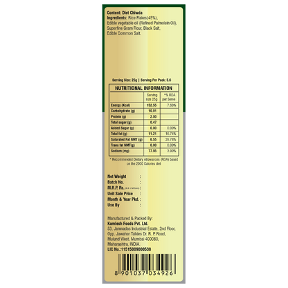 Girnar Chai Nashta - Diet Chiwda - Distacart