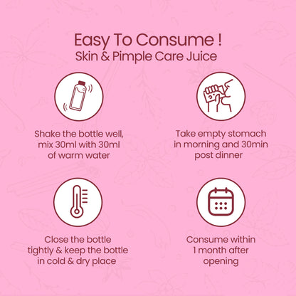 Easy to consume Skin & Pimple Care Juice