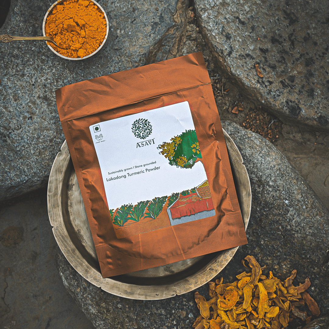 Asavi Stonemade Lakadong Turmeric Powder - Distacart