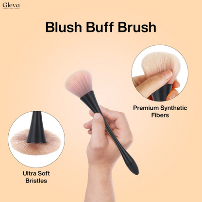 Gleva Ultimate Blend Makeup Brush Black Pink - Distacart