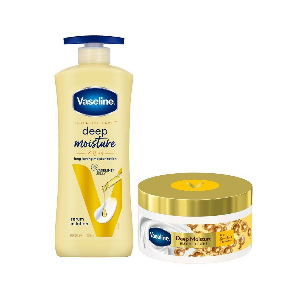 Vaseline Deep Moisture Body Lotion + Butter Combo - Distacart