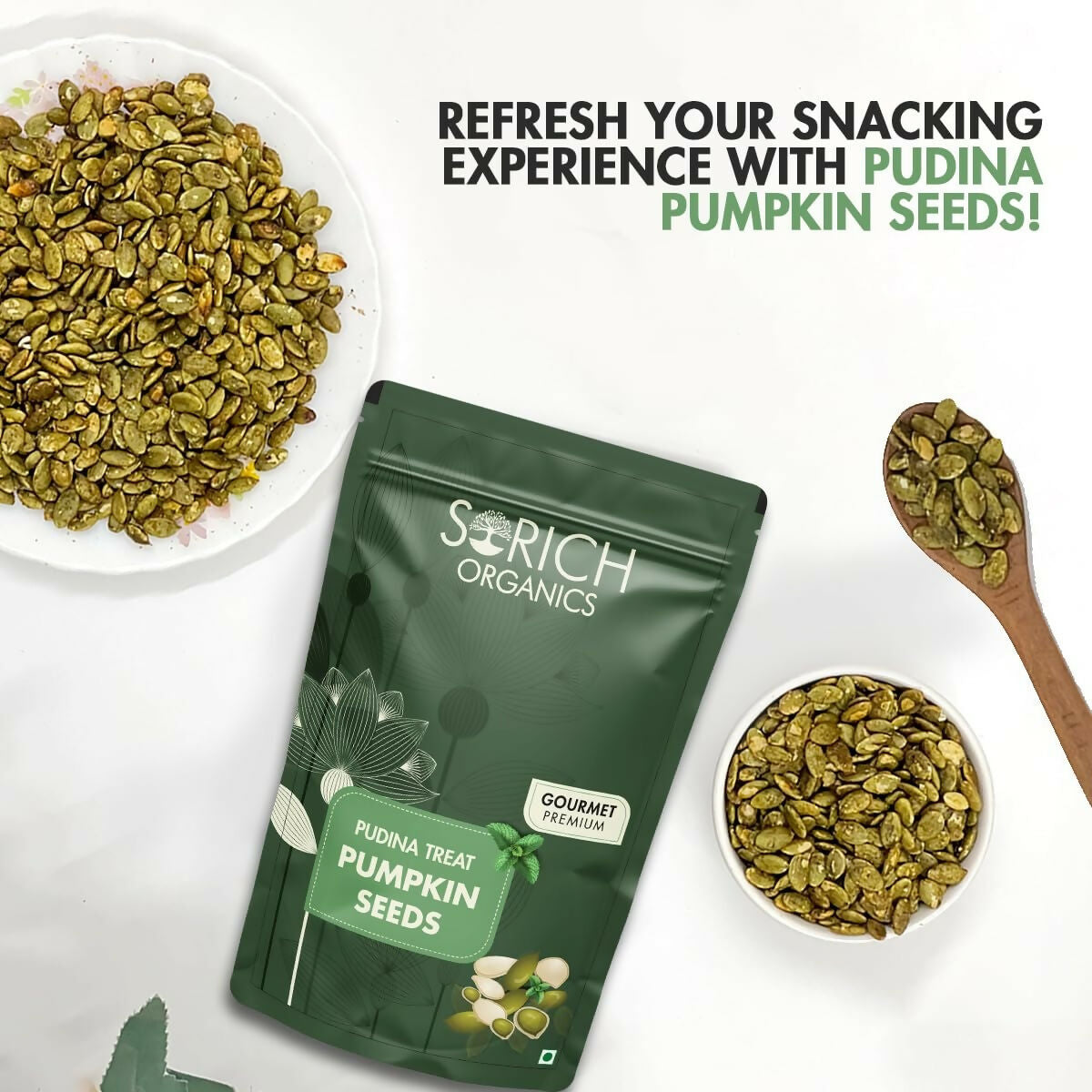 Sorich Organics Pudina Treat Pumpkin Seeds - Distacart