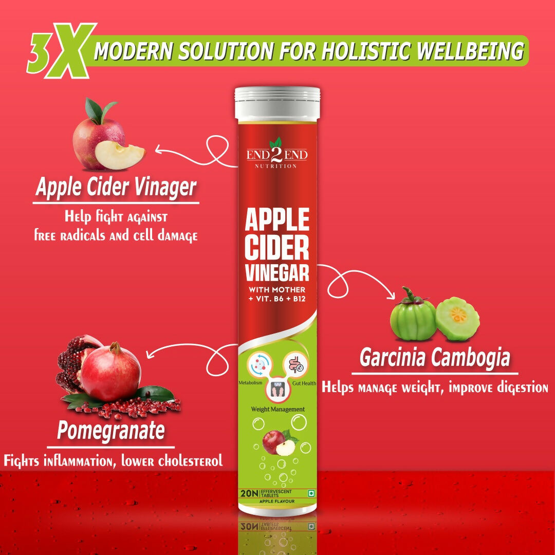 End2End Nutrition Apple Cider Vinegar Tablets - Distacart