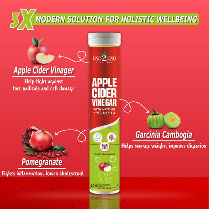 End2End Nutrition Apple Cider Vinegar Tablets - Distacart