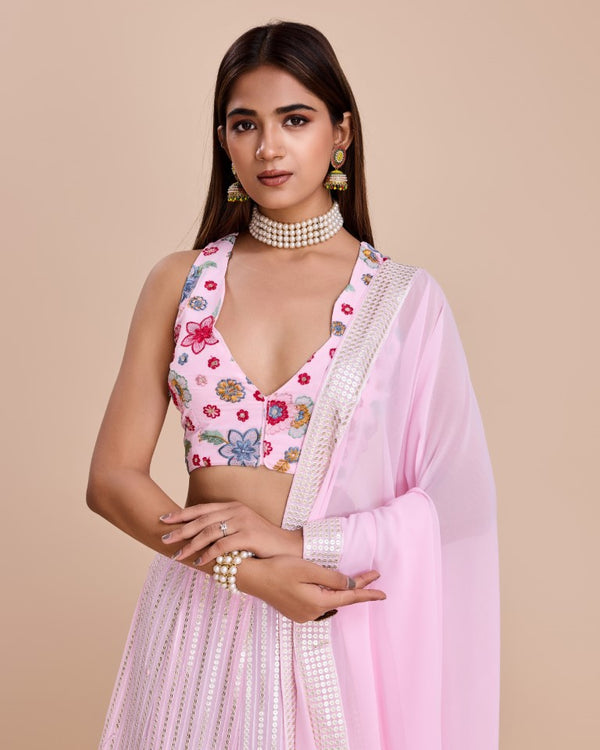Lehenga Mart Designer Wedding Lehenga Choli For Women - Baby Pink - Distacart