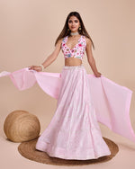 Thumbnail for Lehenga Mart Designer Wedding Lehenga Choli For Women - Baby Pink - Distacart