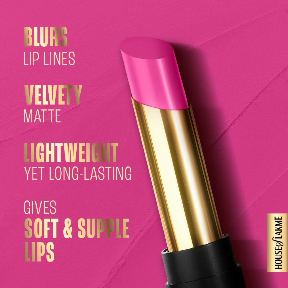 Lakme Absolute Beyond Matte Lipstick - 203 Fuchsia Fun - Distacart