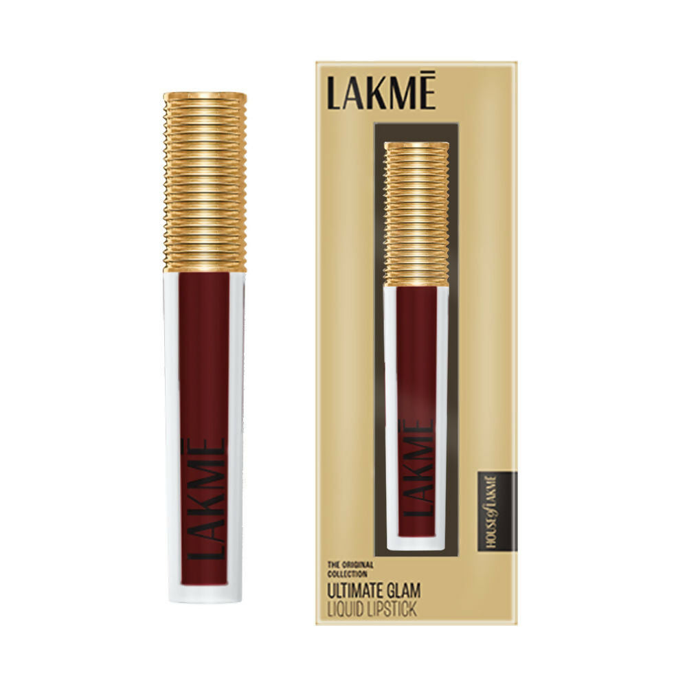 Lakme Ultimate Glam Matte Liquid Lipstick - Red Cherry - Distacart