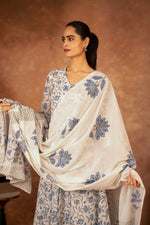 Thumbnail for Joban Fashion Blue Hand Block Printed Cotton Suit Set - Distacart