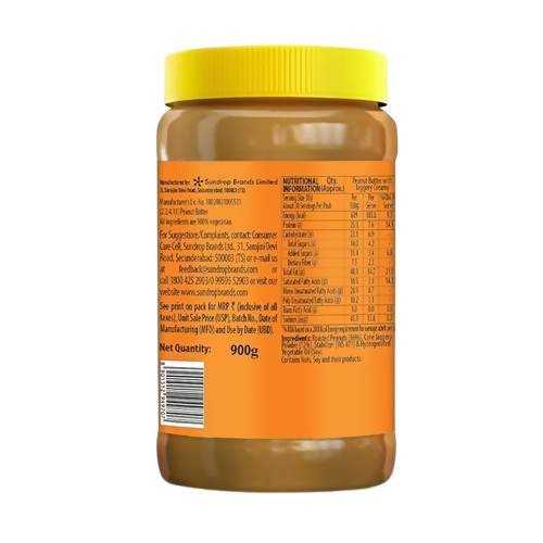 Sundrop Peanut Butter With Jaggery, Creamy - Dista