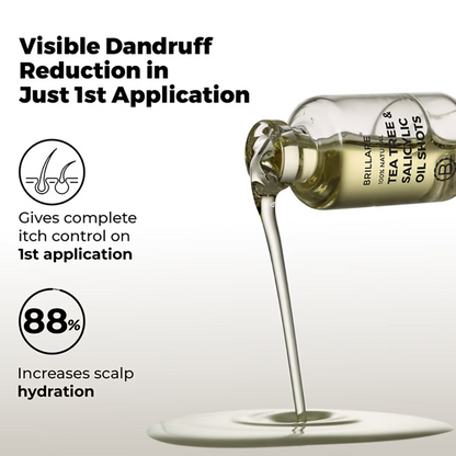 Brillare Tea Tree & Salicylic Oil Shots For Dandruff Control - Dista