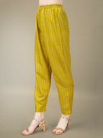 Thumbnail for Jyoti Fashion Women's Yellow Rayon Embroidery & Sequence work Kurta with Trouser & Dupatta - Distacart
