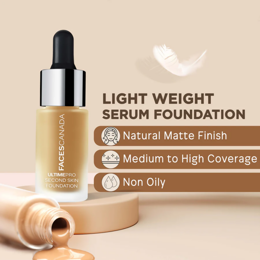 Faces Canada Ultime Pro Second Skin Foundation - Absolute Ivory 012 - Distacart