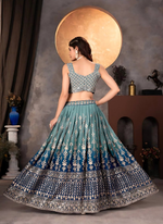Thumbnail for Lehenga Mart Designer Wedding Lehenga Choli For Women - Green - Distacart