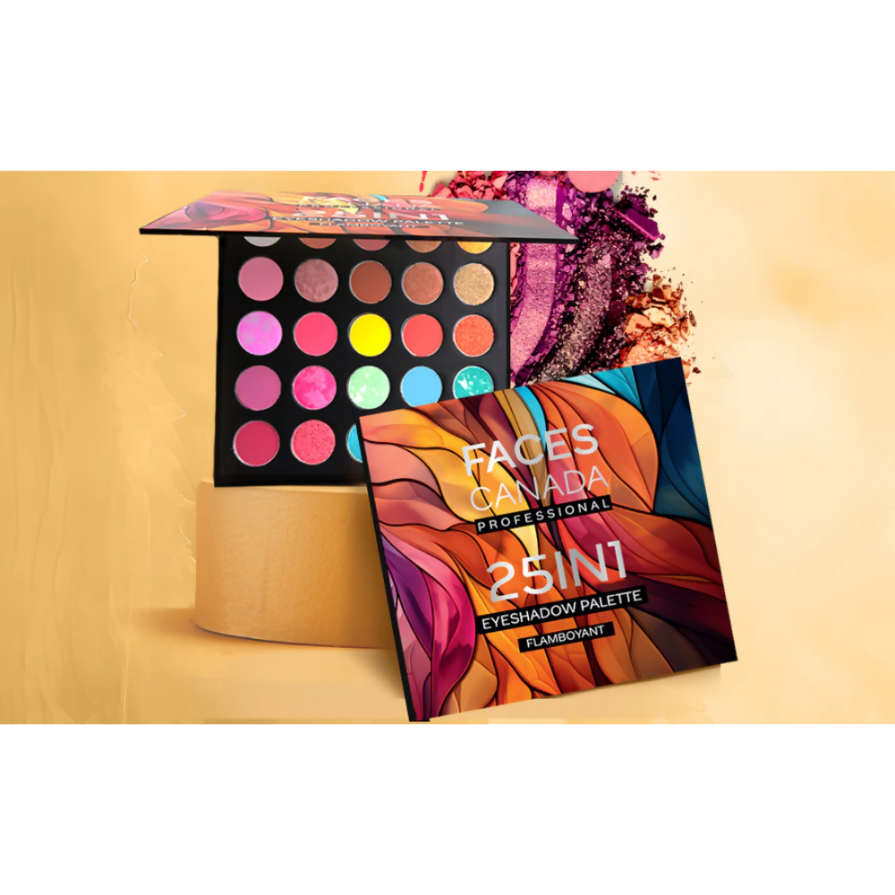 Faces Canada Professional 25-in-1 Eyeshadow Palette Flamboyant - Distacart