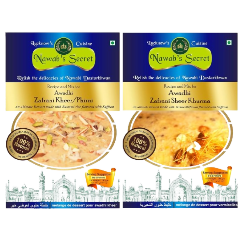 Nawab's Secret Zafrani(Kesari) Sheer Khurma and Kheer Mix - Dista