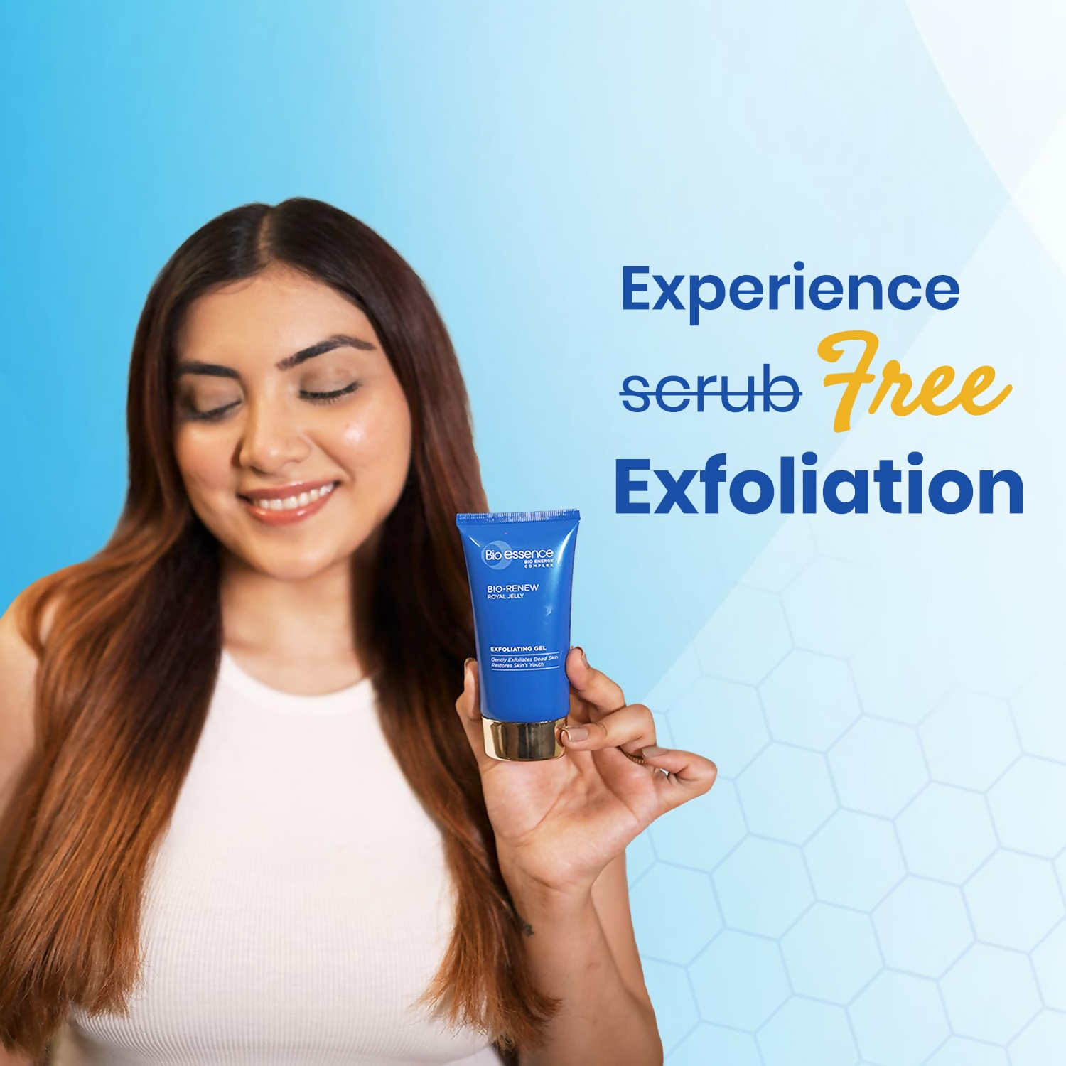 Bio Essence Scrub Free Exfoliation Gel Cleanser|Royal Jelly - Distacart